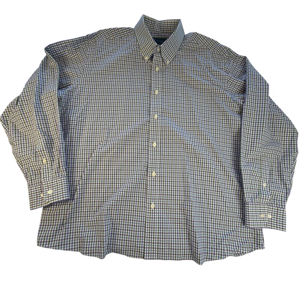 Charleston Threads Shirt Mens 2XL Multicolor Check Long Sleeve Button Down